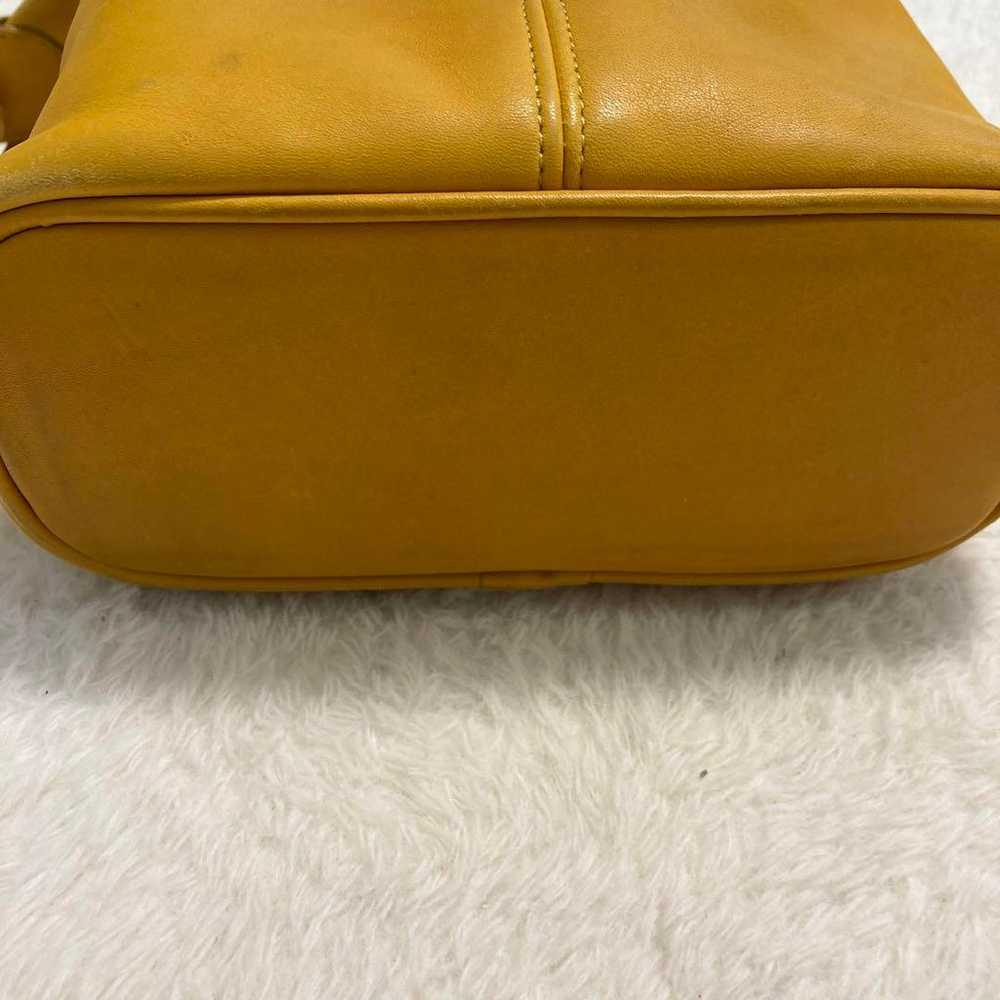 Rare color COACH Old Coach one-shoulder bag Yello… - image 7