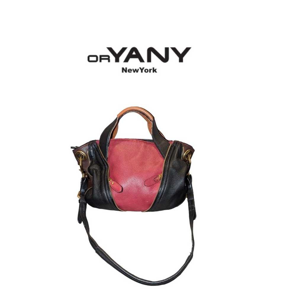 ORYany New York Color Block Leather Hobo Bucket C… - image 1