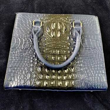 Unbranded Women Blue Retro Fashion Crocodile Patte