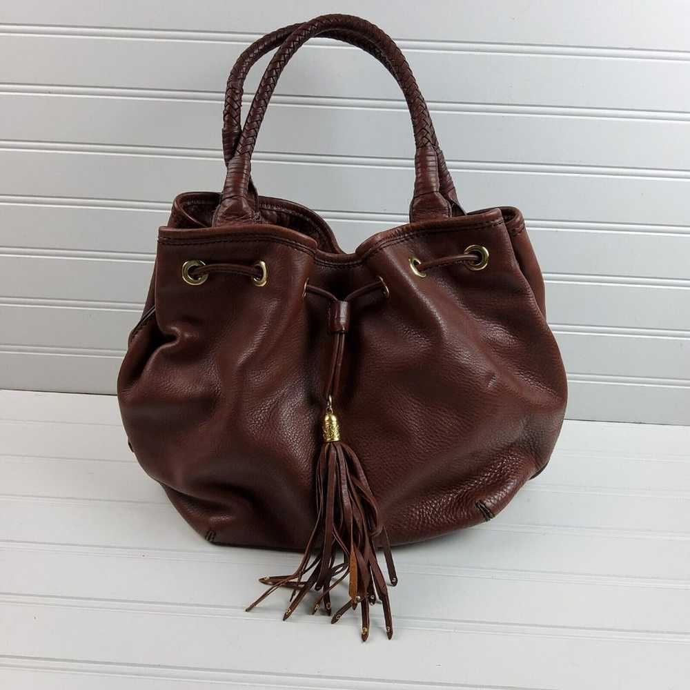 Cole Haan Pebbled Leather Drawstring Tote Shoulde… - image 1