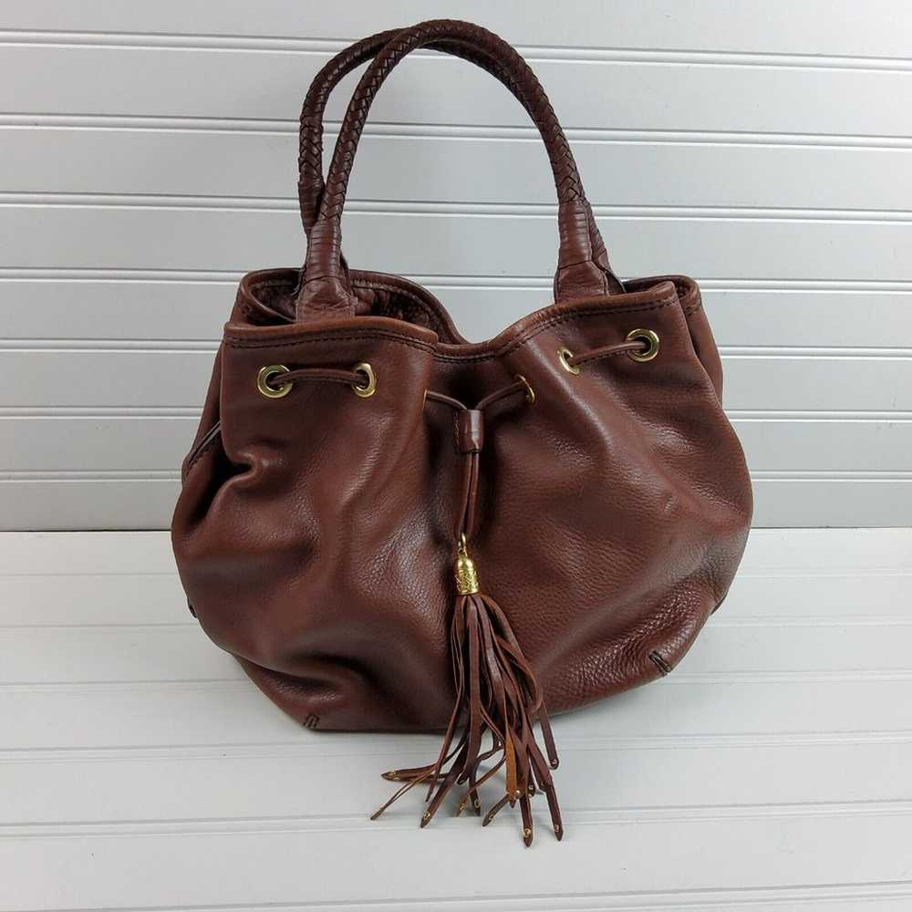 Cole Haan Pebbled Leather Drawstring Tote Shoulde… - image 2