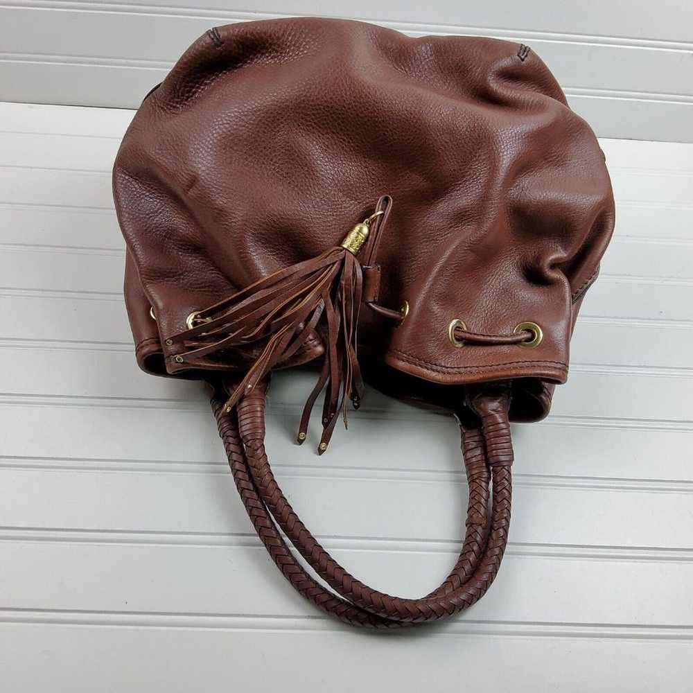 Cole Haan Pebbled Leather Drawstring Tote Shoulde… - image 4