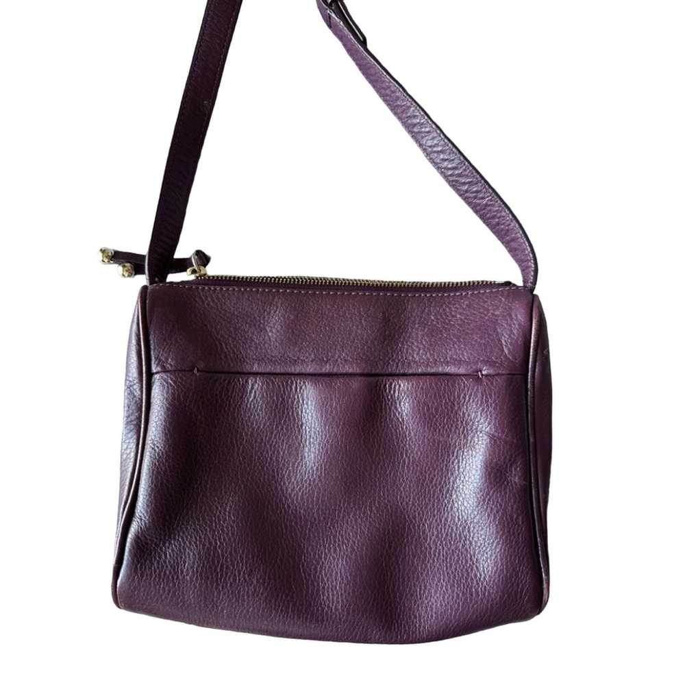 Kate Spade Pebble Leather Crossbody Plum Burgundy - image 3