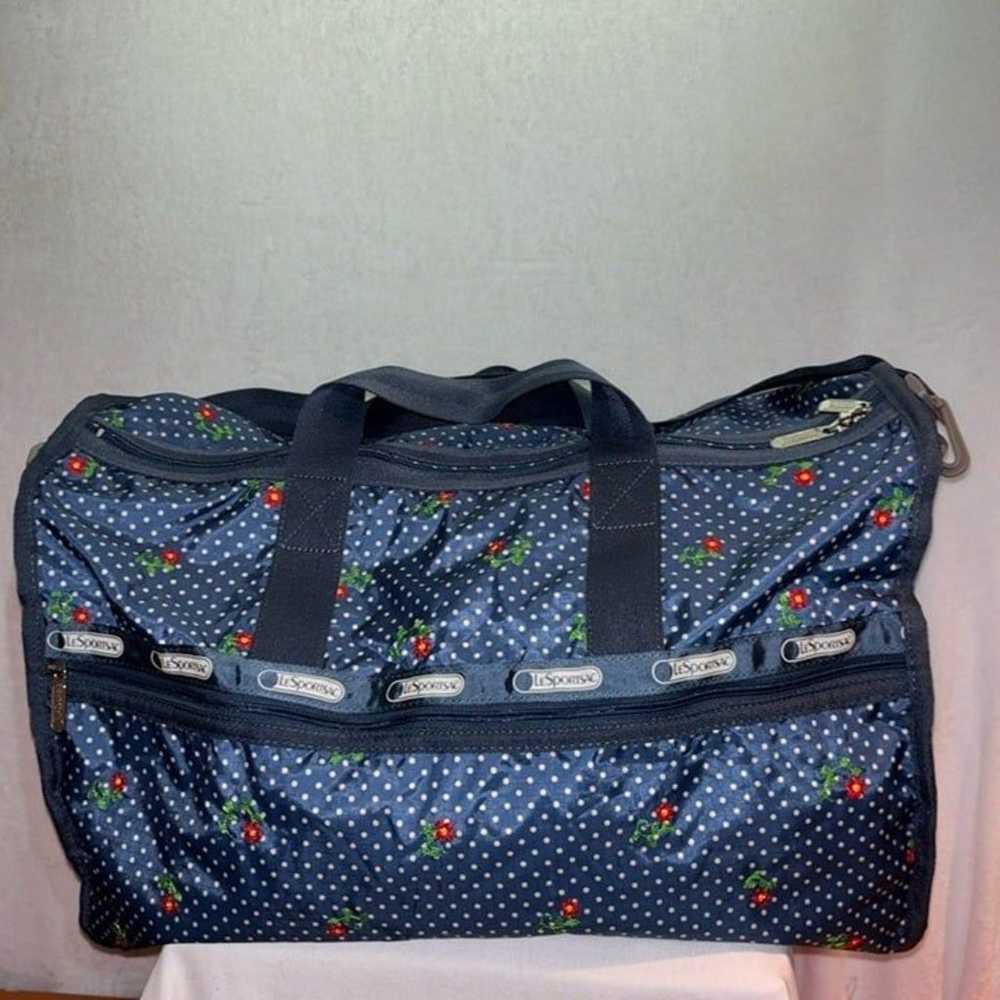 LeSportsac Weekender Large Duffle Travel Bag Even… - image 1