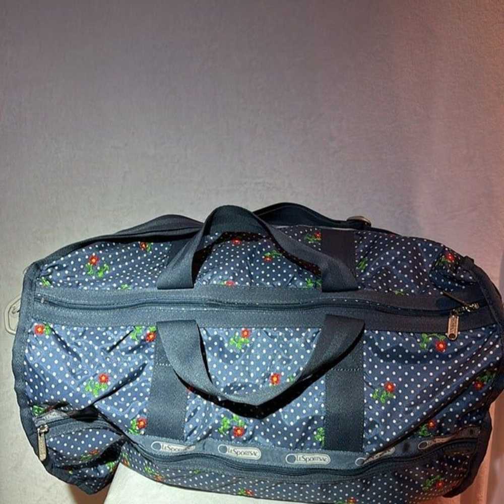 LeSportsac Weekender Large Duffle Travel Bag Even… - image 3