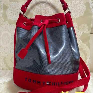 TOMMY HILFIGER Bucket Bag Red Excellent Condition - image 1