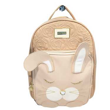 Betsey Johnson Tan Faux Leather Bunny Rabbit Backp