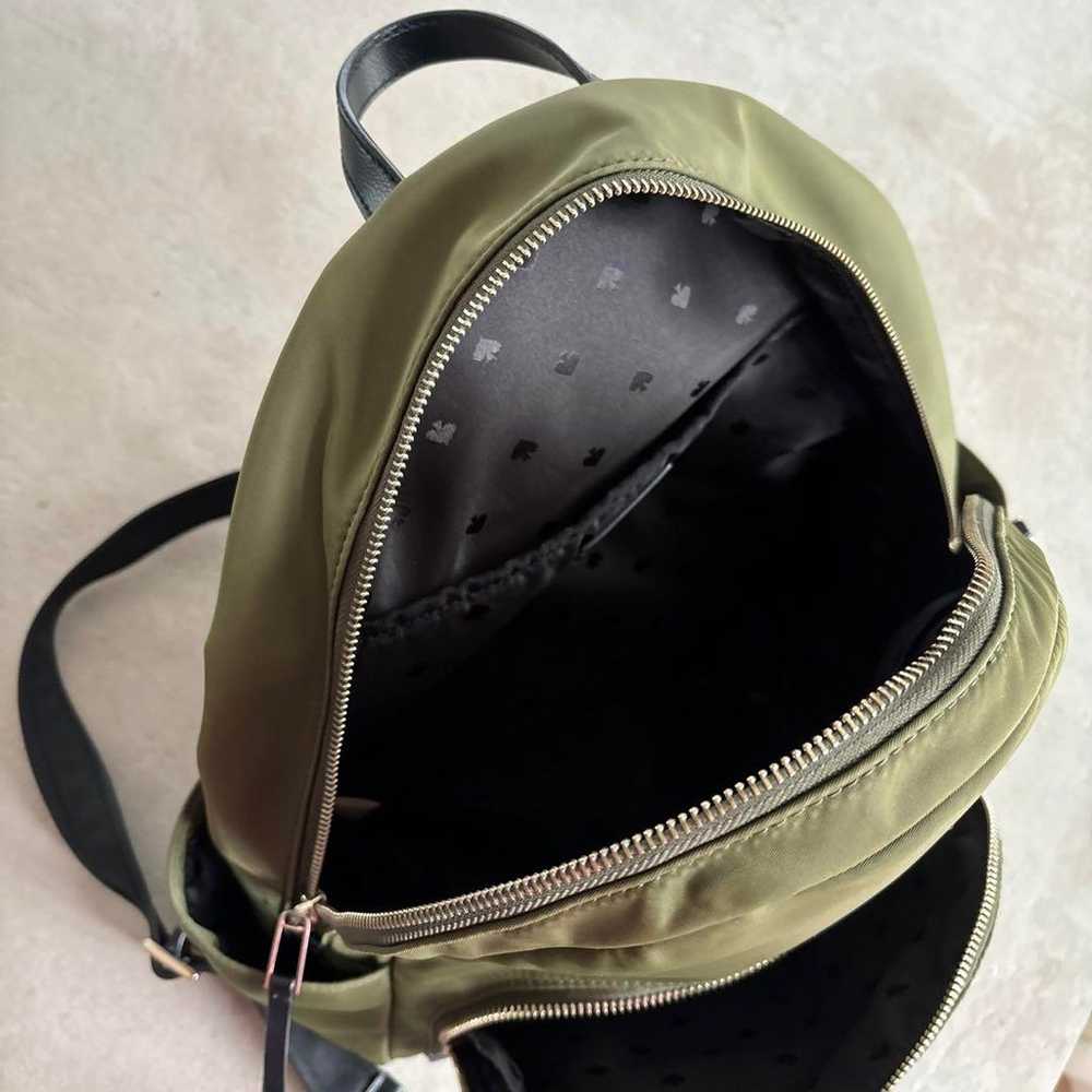 kate spade olive green backpack - image 6