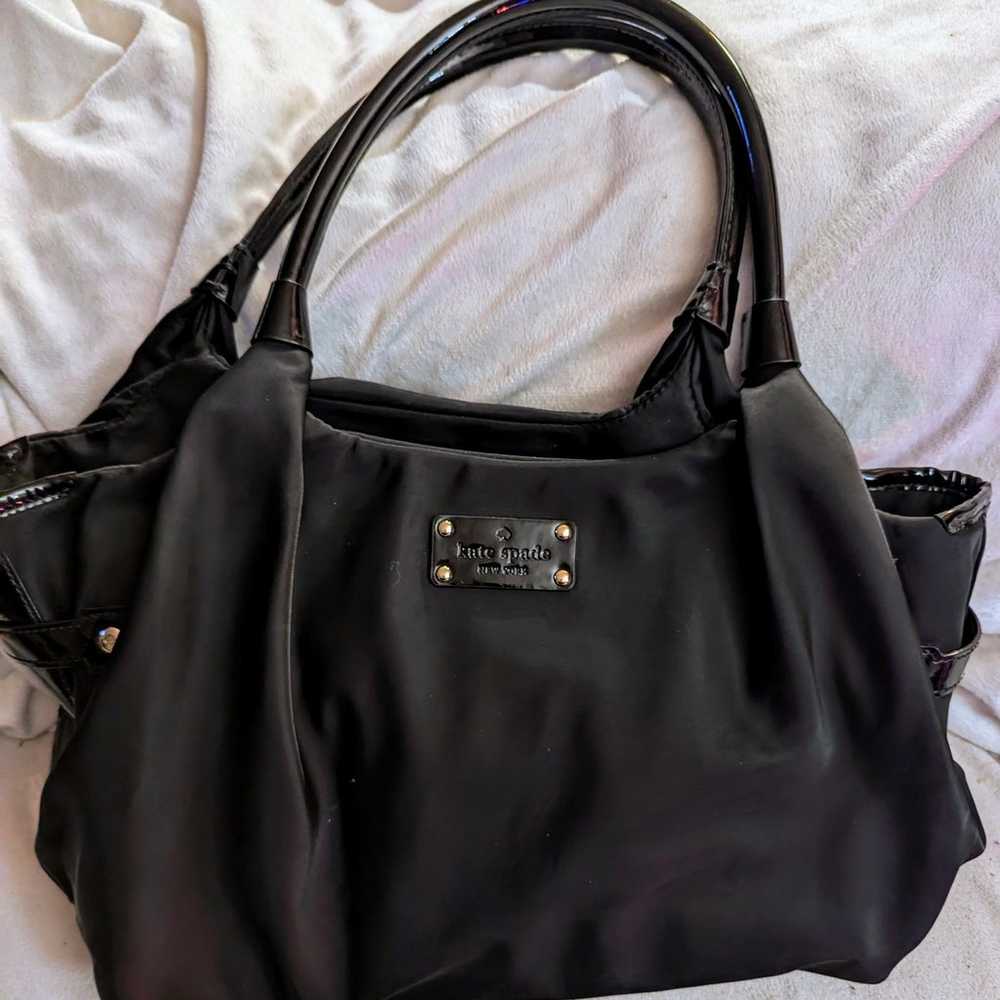 Kate Spade black nylon bag, good condition no dam… - image 1