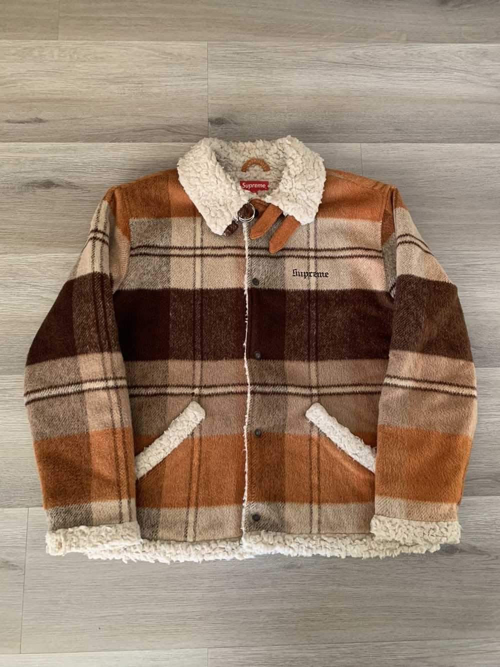 Supreme Supreme Plaid Shearling Bomber Jacket FW17 Sh… - Gem