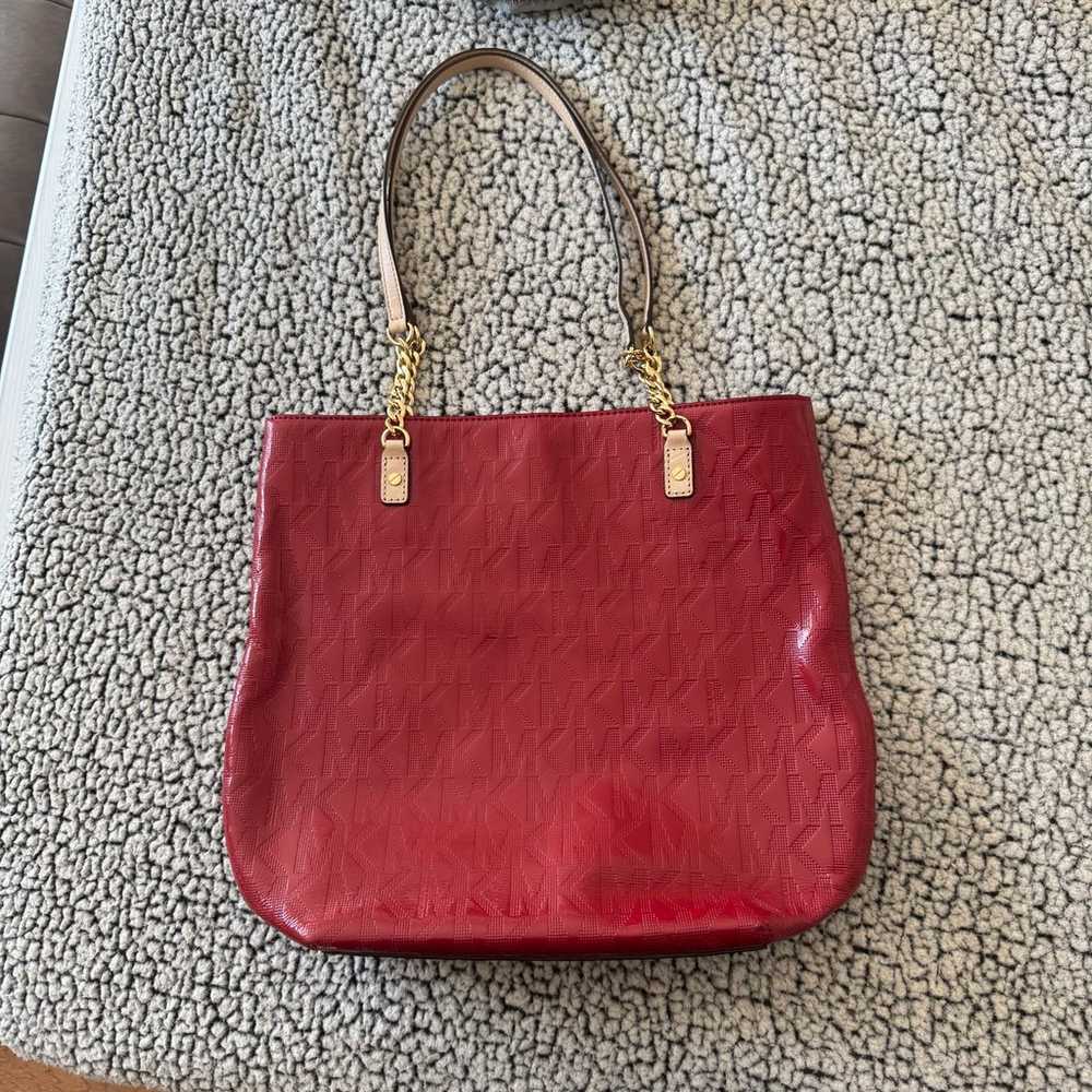 Michael Kors | Authentic Red Patten Leather Shoul… - image 10