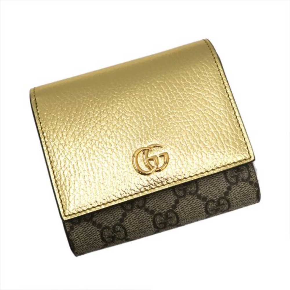 Gucci Double G Metallic Wallet 598587 S Rank Used - image 1