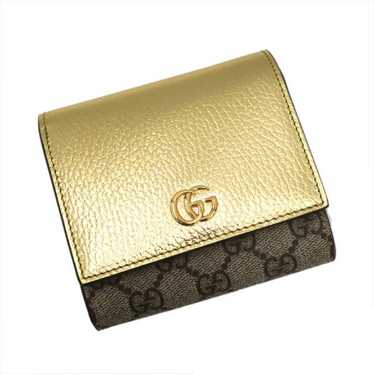 Gucci Double G Metallic Wallet 598587 S Rank Used - image 1