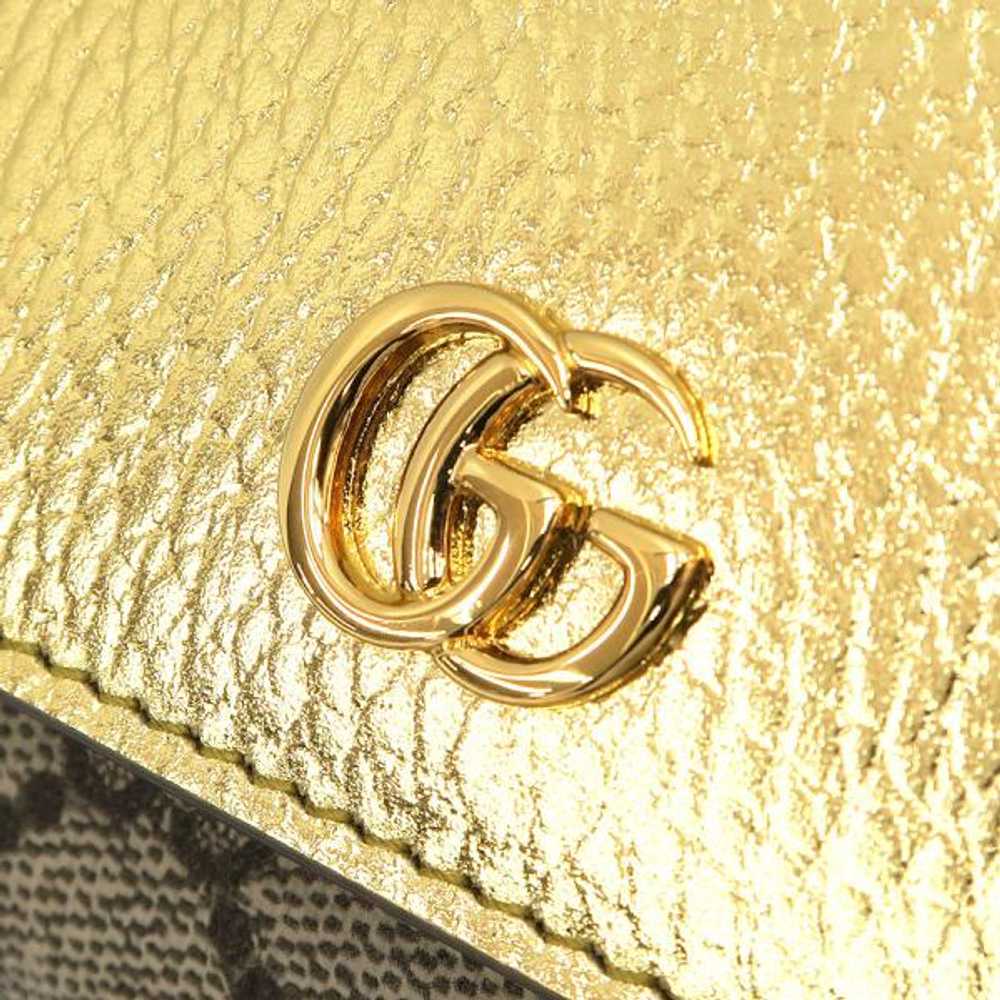 Gucci Double G Metallic Wallet 598587 S Rank Used - image 3