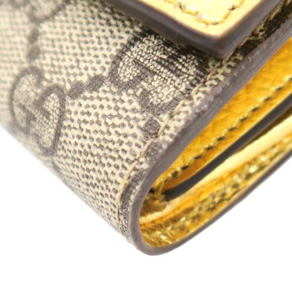 Gucci Double G Metallic Wallet 598587 S Rank Used - image 4