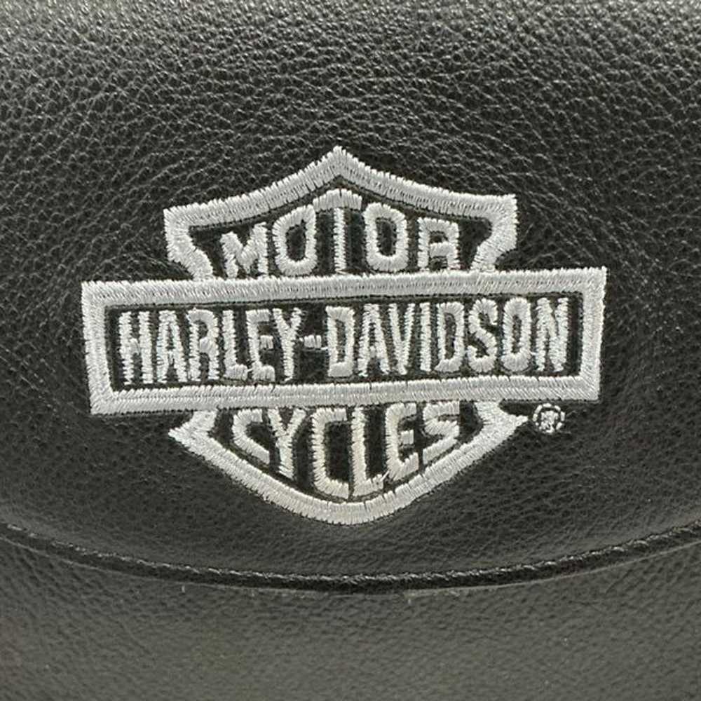 Harley Davidson Vintage Y2K Black Leather Hardshe… - image 8