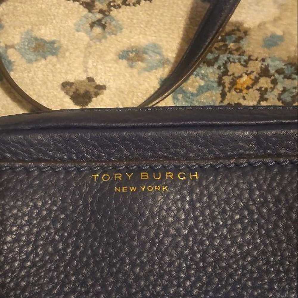 TORY BURCH Navy Leather Shoulder Bag - image 2