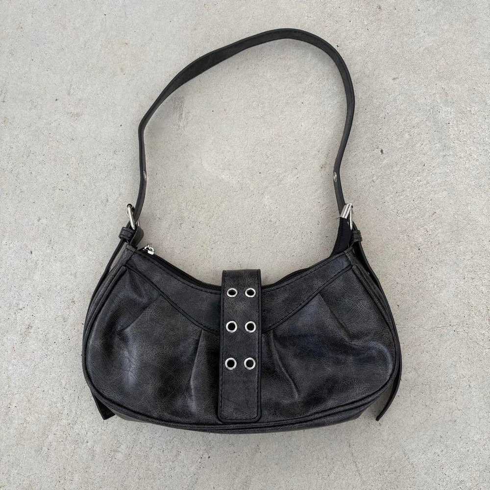 archive grunge city leather hand bag y2k - image 1