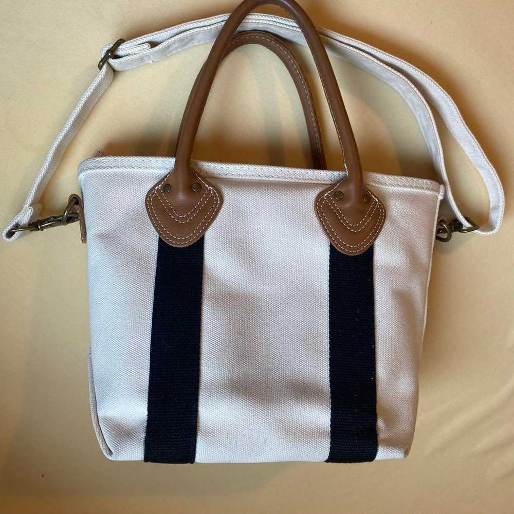 L.L.Bean Tote Bag White Canvas - image 4