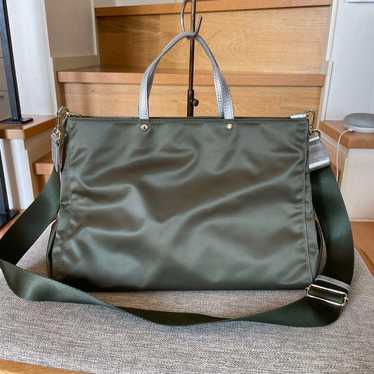 Lacitt 2way shoulder bag tote bag khaki. - image 1