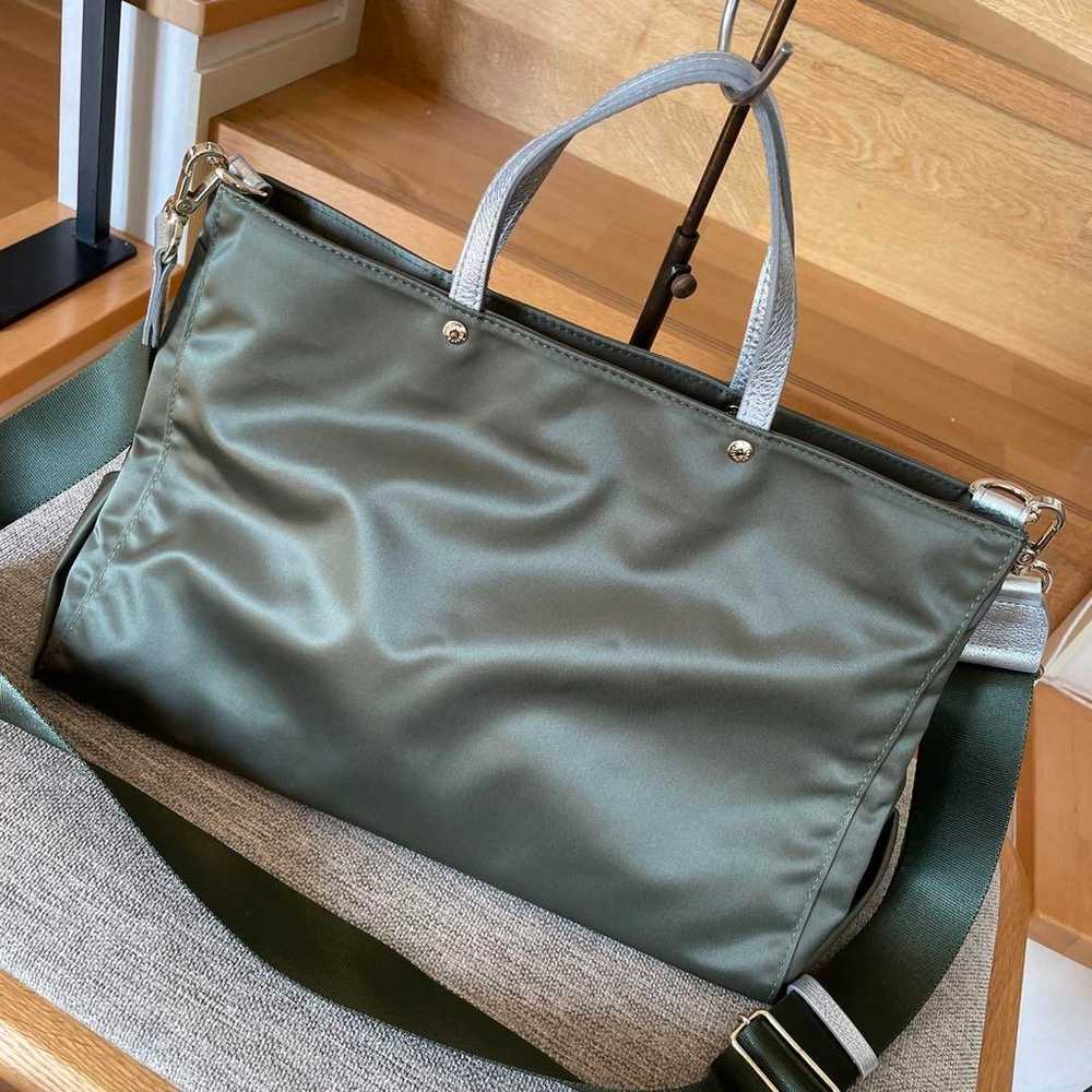 Lacitt 2way shoulder bag tote bag khaki. - image 2