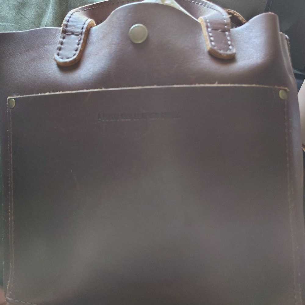 Portland Leather Goods Small Tote **al.most perfe… - image 5