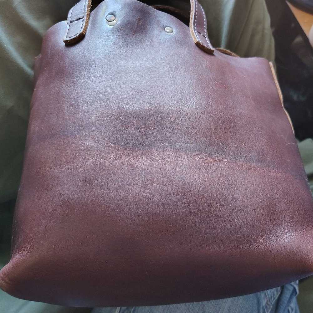 Portland Leather Goods Small Tote **al.most perfe… - image 7