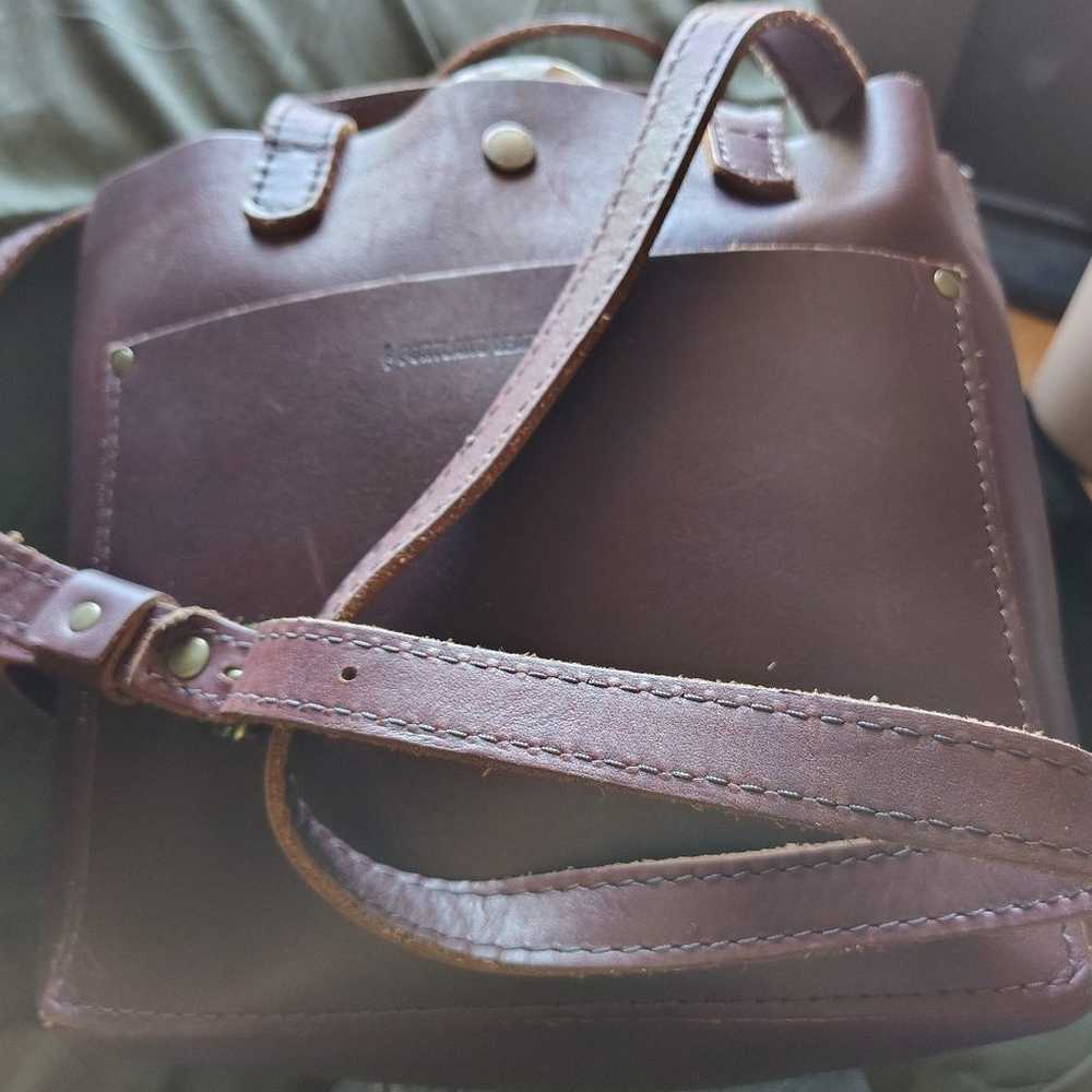 Portland Leather Goods Small Tote **al.most perfe… - image 9