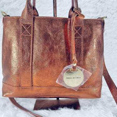 Brand new Bevini tote bag, Plst Plaste, copper go… - image 1