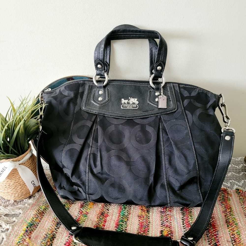 Coach satchel bag Black ashley - image 2