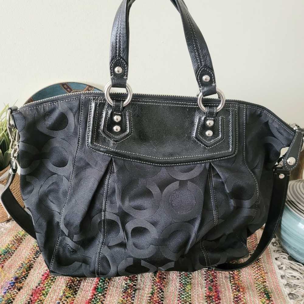 Coach satchel bag Black ashley - image 5