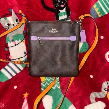 Coach Rowan File outlet Bag Crossbody In Purple C1556