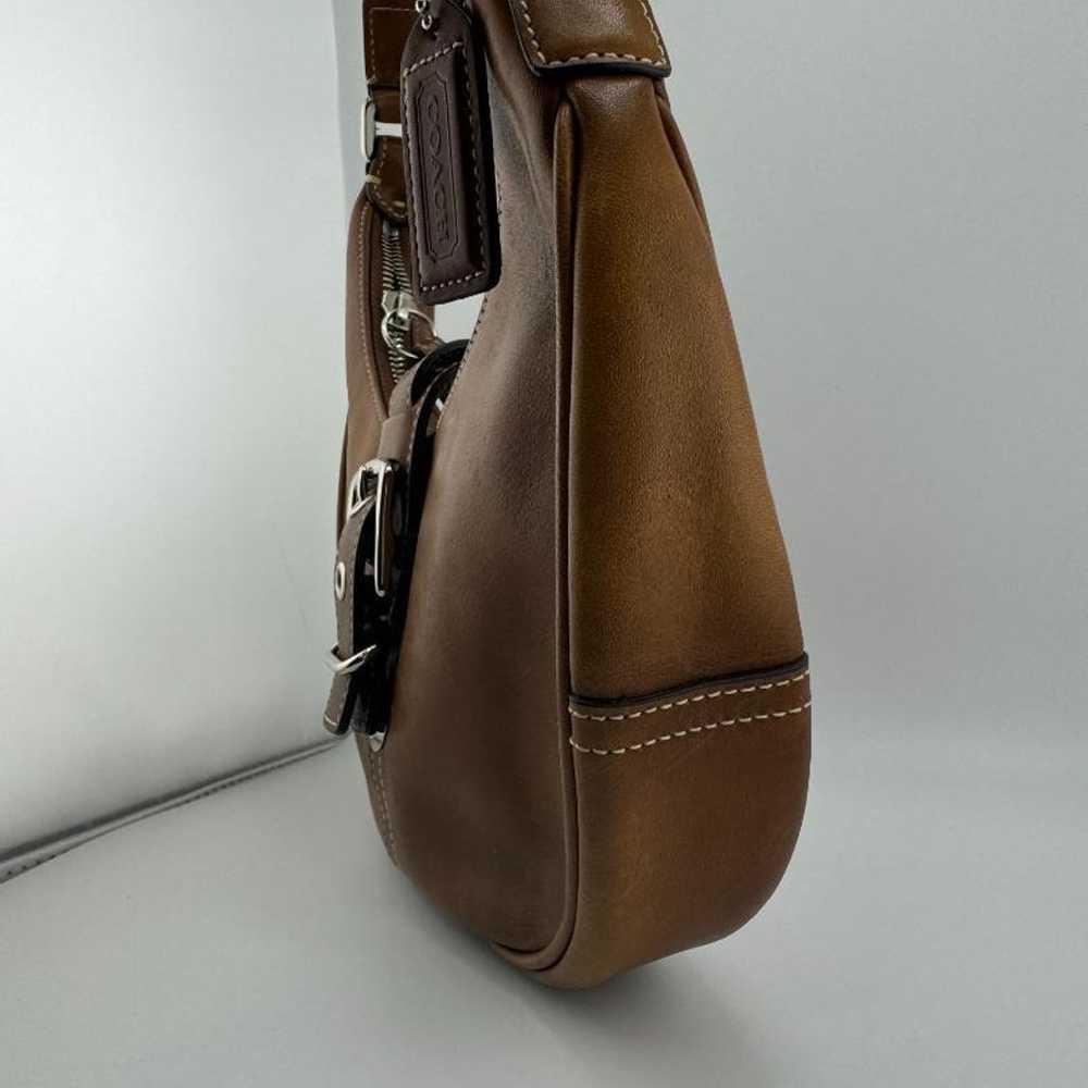 ✨Rare✨COACH Handbag One-shoulder Leather Crescent… - image 3