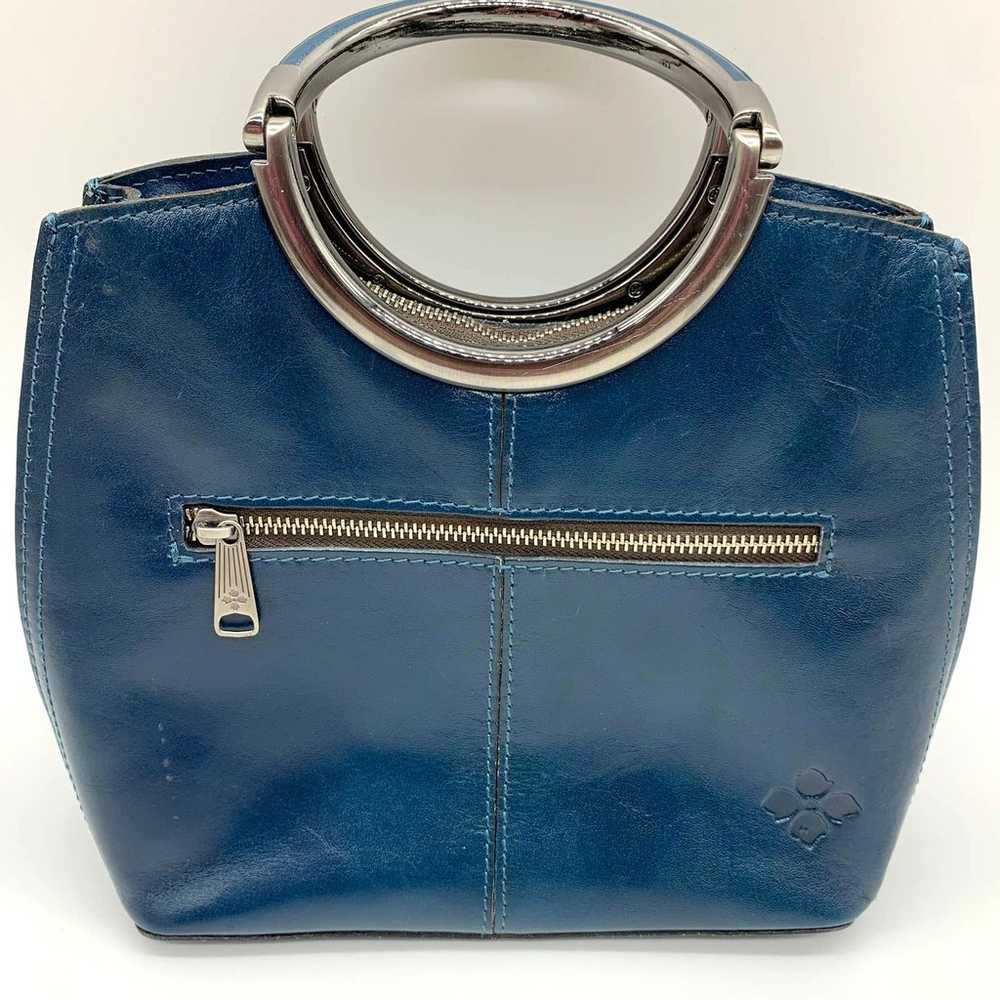 Patricia Nash Blue Leather Handbags Vintage Leath… - image 3