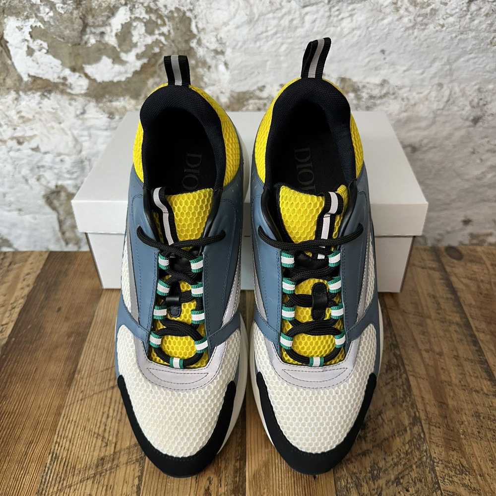 Dior Dior B22 Blue Yellow Low Top Sneaker Size 13 - image 3