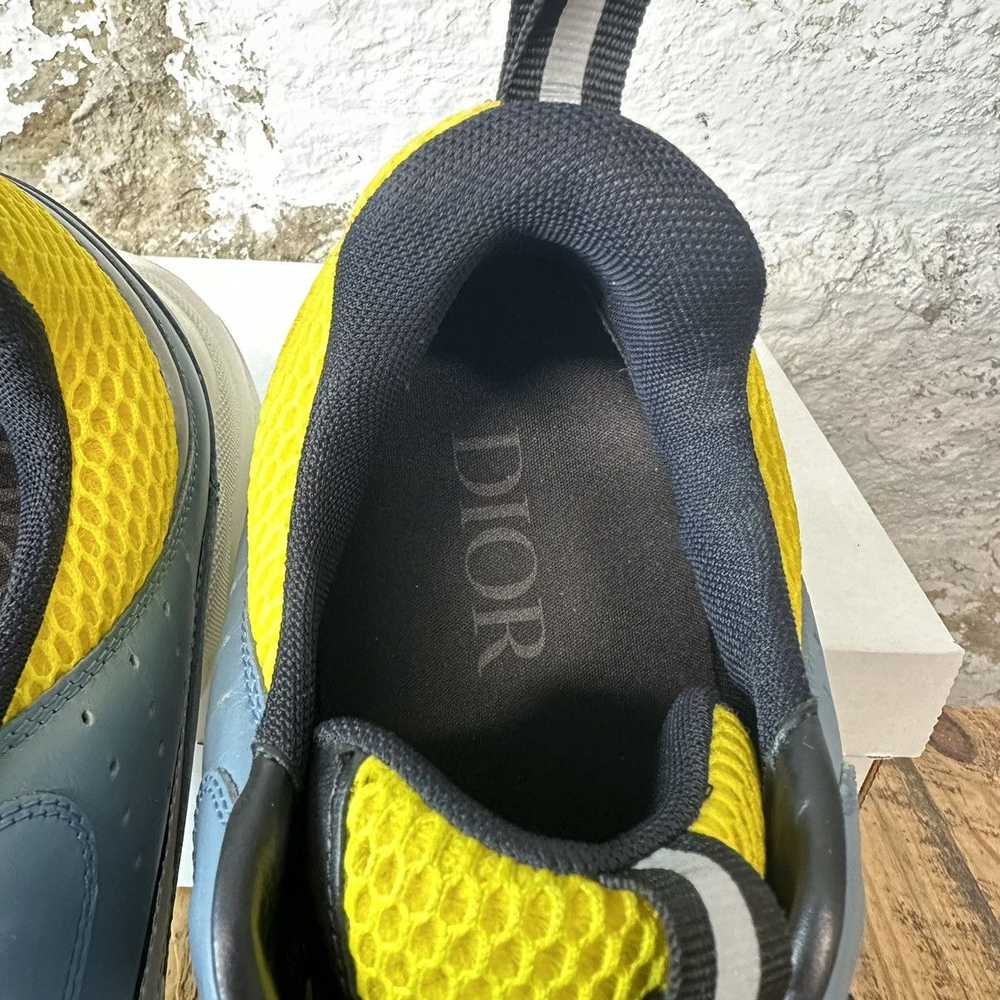 Dior Dior B22 Blue Yellow Low Top Sneaker Size 13 - image 4