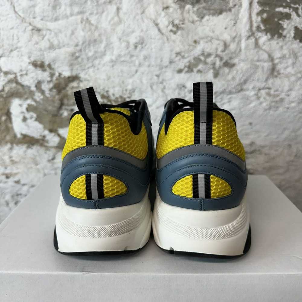 Dior Dior B22 Blue Yellow Low Top Sneaker Size 13 - image 5