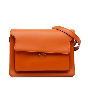 Marni Trunk leather crossbody bag