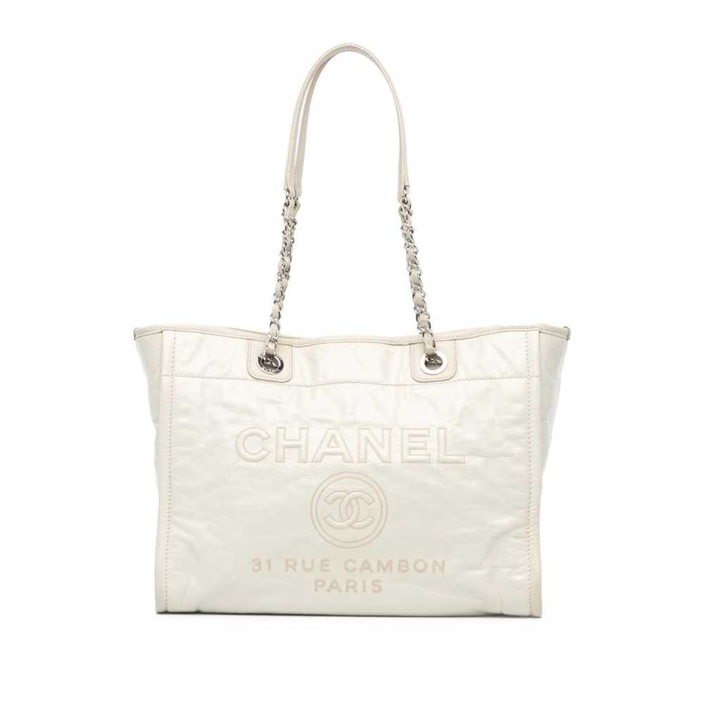 Chanel Deauville leather tote - image 1