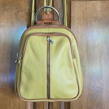 ITALIAN LEATHER BACKPACK BY VALENTINA LIKE NEW!