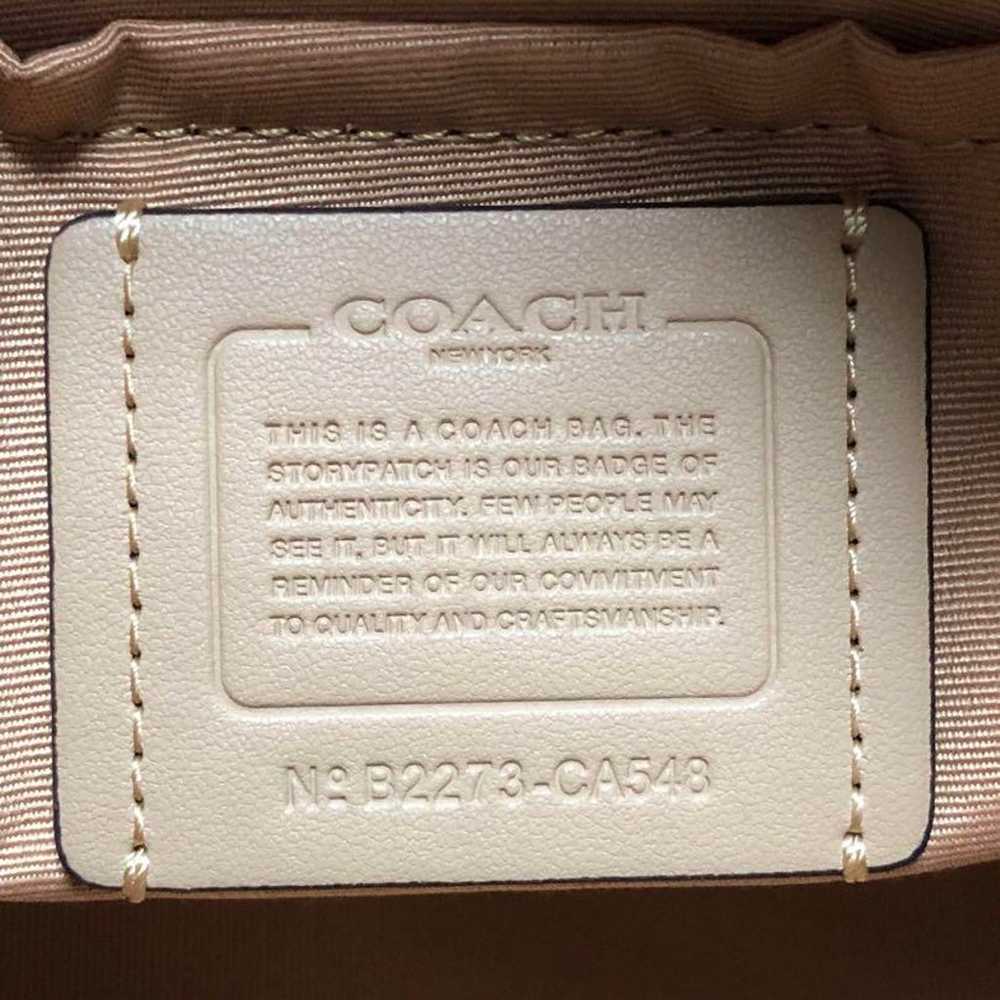 COACH Shoulder Bag White CA548 - image 11