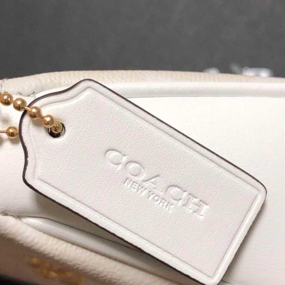 COACH Shoulder Bag White CA548 - image 9