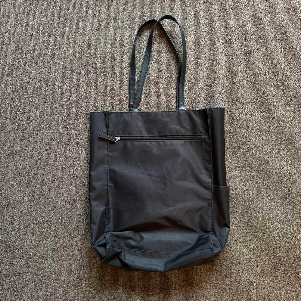 Y's Nylon Leather Tote - image 3