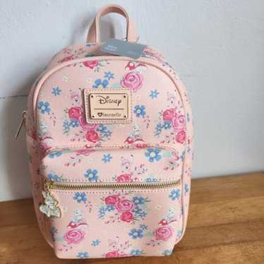 Bambi Loungefly with Roses Mini Backpack Rare popular