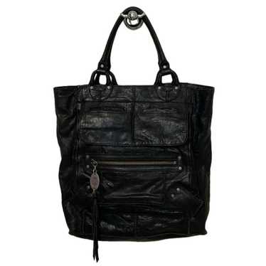 Juicy Couture Black Lamb Leather Heiress Large To… - image 1