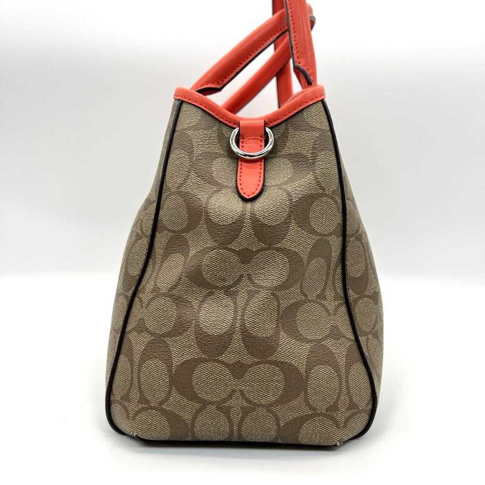 Superior quality COACH handbag shoulder signature… - image 4