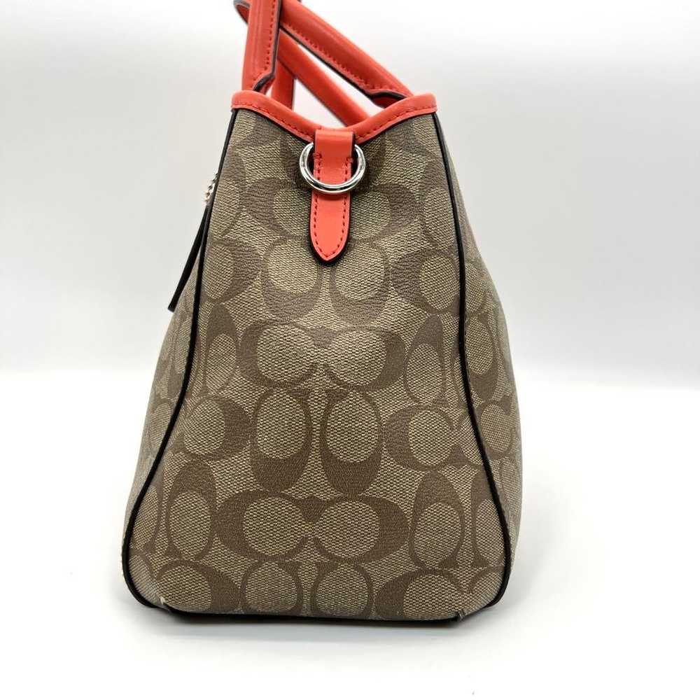 Superior quality COACH handbag shoulder signature… - image 5