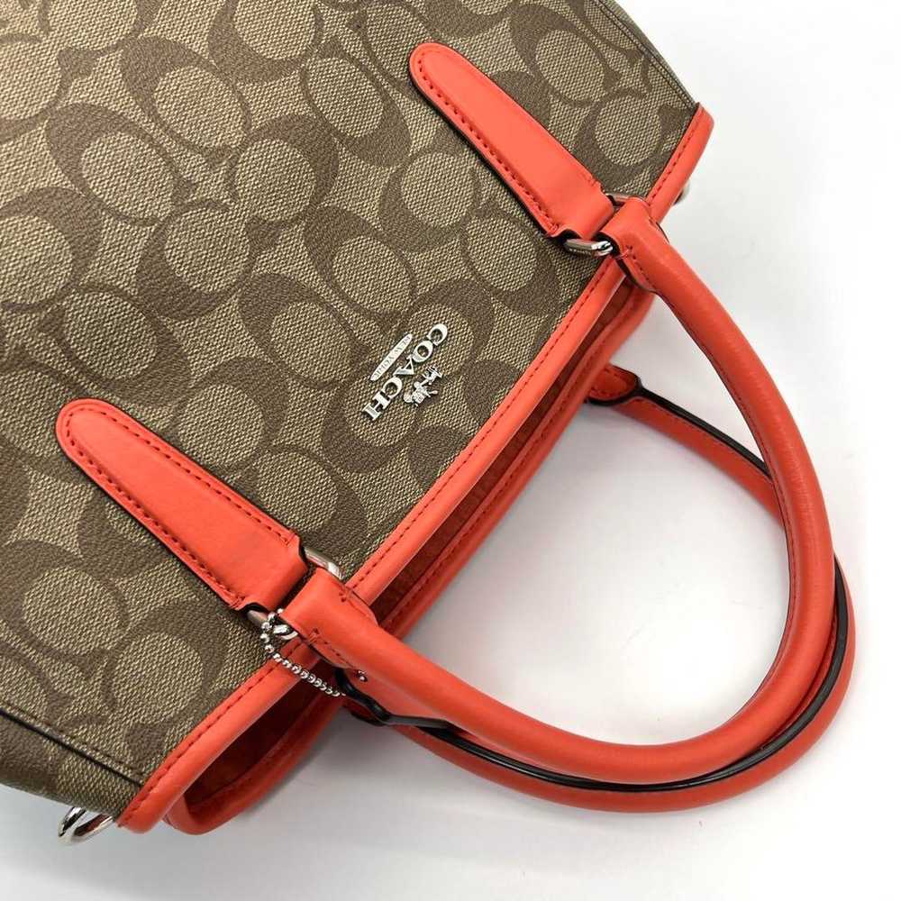 Superior quality COACH handbag shoulder signature… - image 9