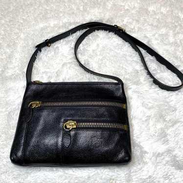 Il Bisonte Shoulder Bag Leather Black Mini