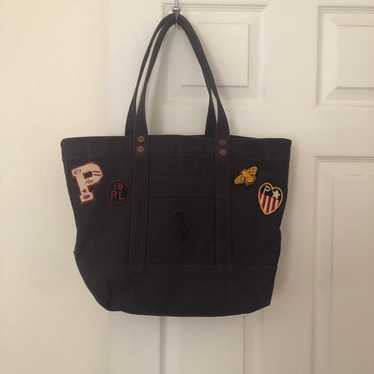 Polo Ralph Lauren Patchwork Canvas Big Pony Tote … - image 1